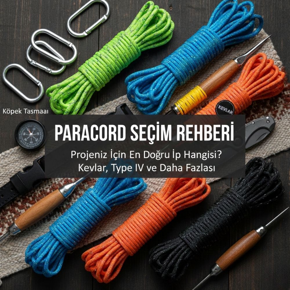 Paracord Seçim Rehberi: Projeniz İçin En Doğru İp Hangisi? (Kevlar, Type IV ve Daha Fazlası)