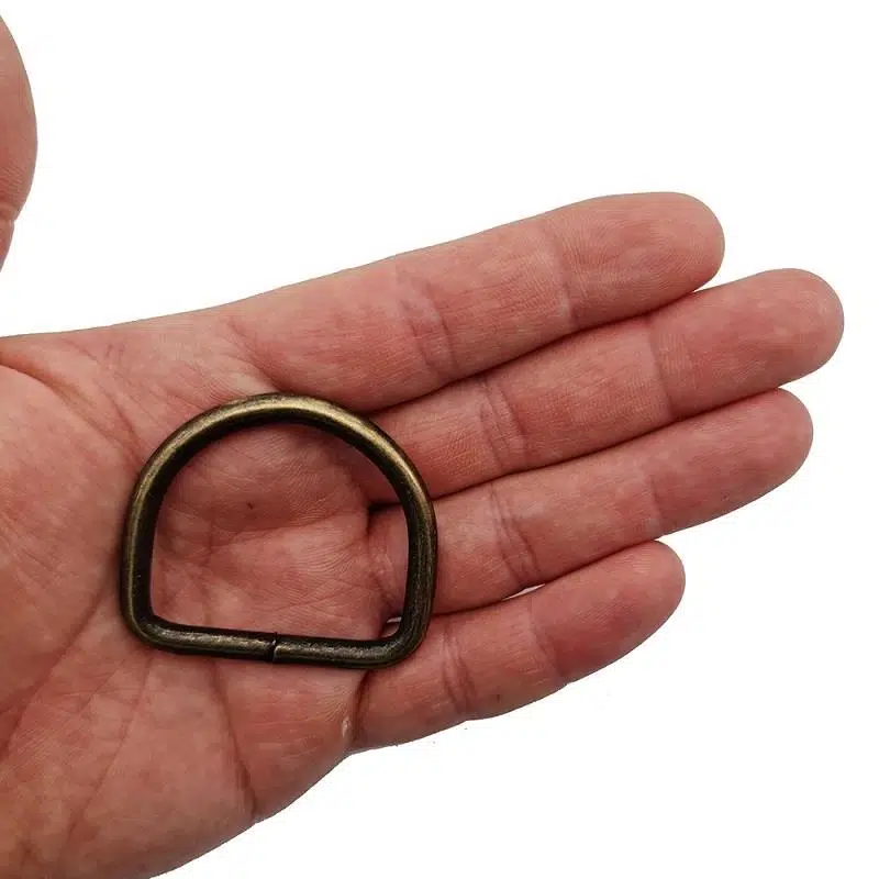 Metal D Halka 4 cm Mak109 - Antik