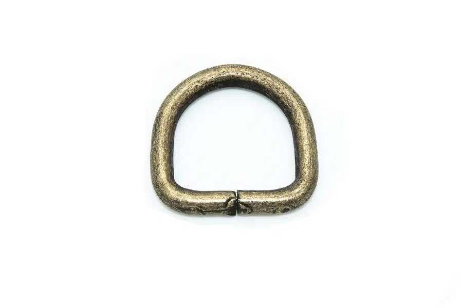 Paracord Aksesuar Çanta, Tasma, Bağlantı Metal D Halka 2 cm MAK106 - Antik