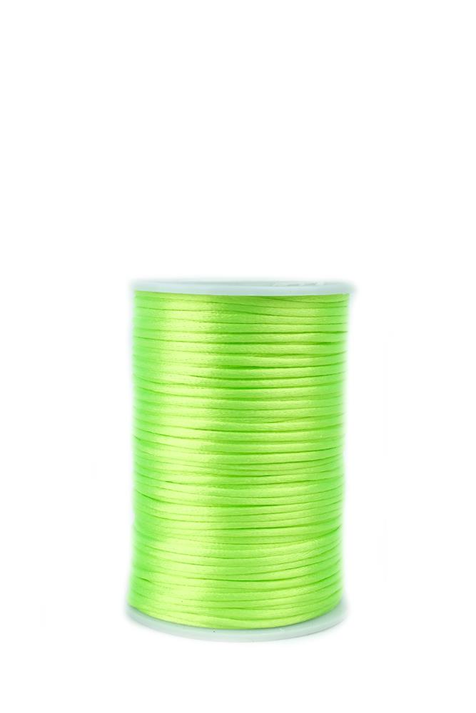 Floş İp 2 mm Fosfor Yeşil Renk 1 Metre 