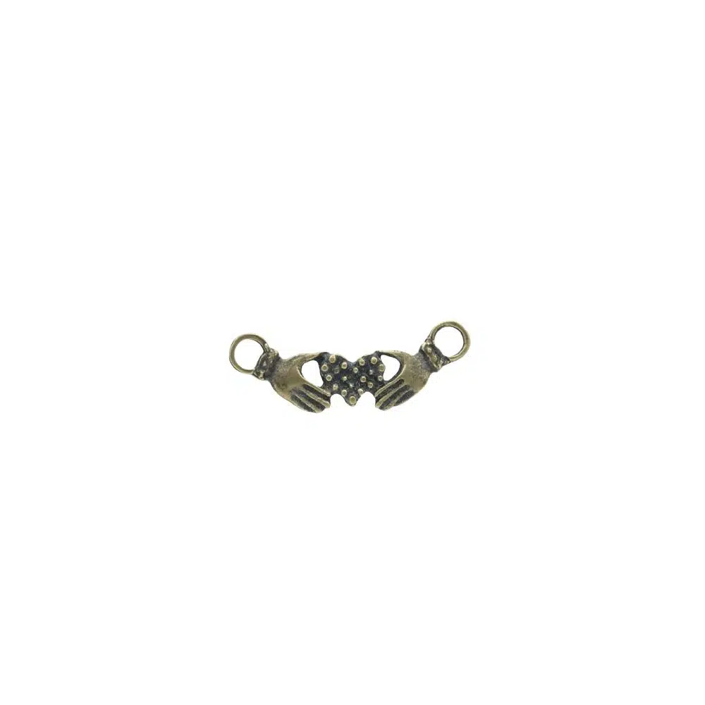 Paracord Aksesuar Metal Kalp Bileklik Figürü No:109 Antik Renk