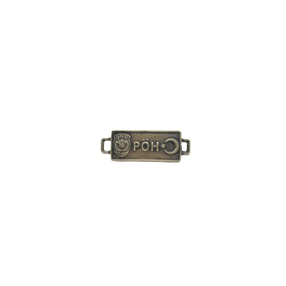 Paracord Aksesuar Metal Pöh Bileklik Figürü No:113 Antik Renk