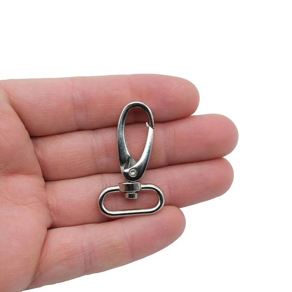 Paracord Aksesuar İnce Akrep Kanca 2 cm MAK137 Nikel Renk