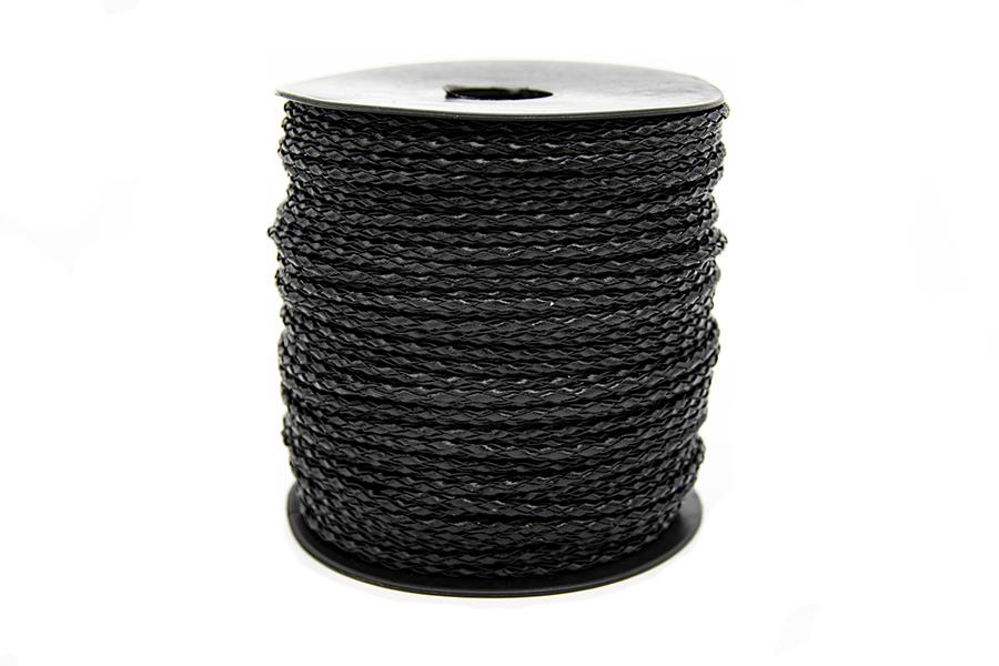 Tüp Örgü Deri Siyah 2,5 mm 1 Metre Tüp Örgü Deri Siyah 2,5 mm 1 Metre