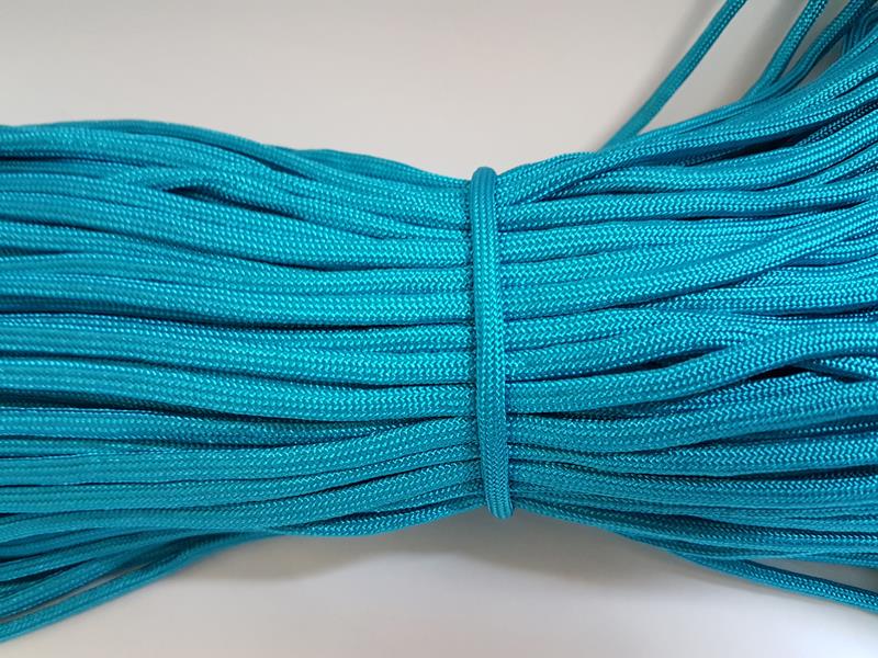Paracord İp 4mm Turkuaz Mavi Renk No:80 Paracord İp 4mm Turkuaz Mavi Renk No:80