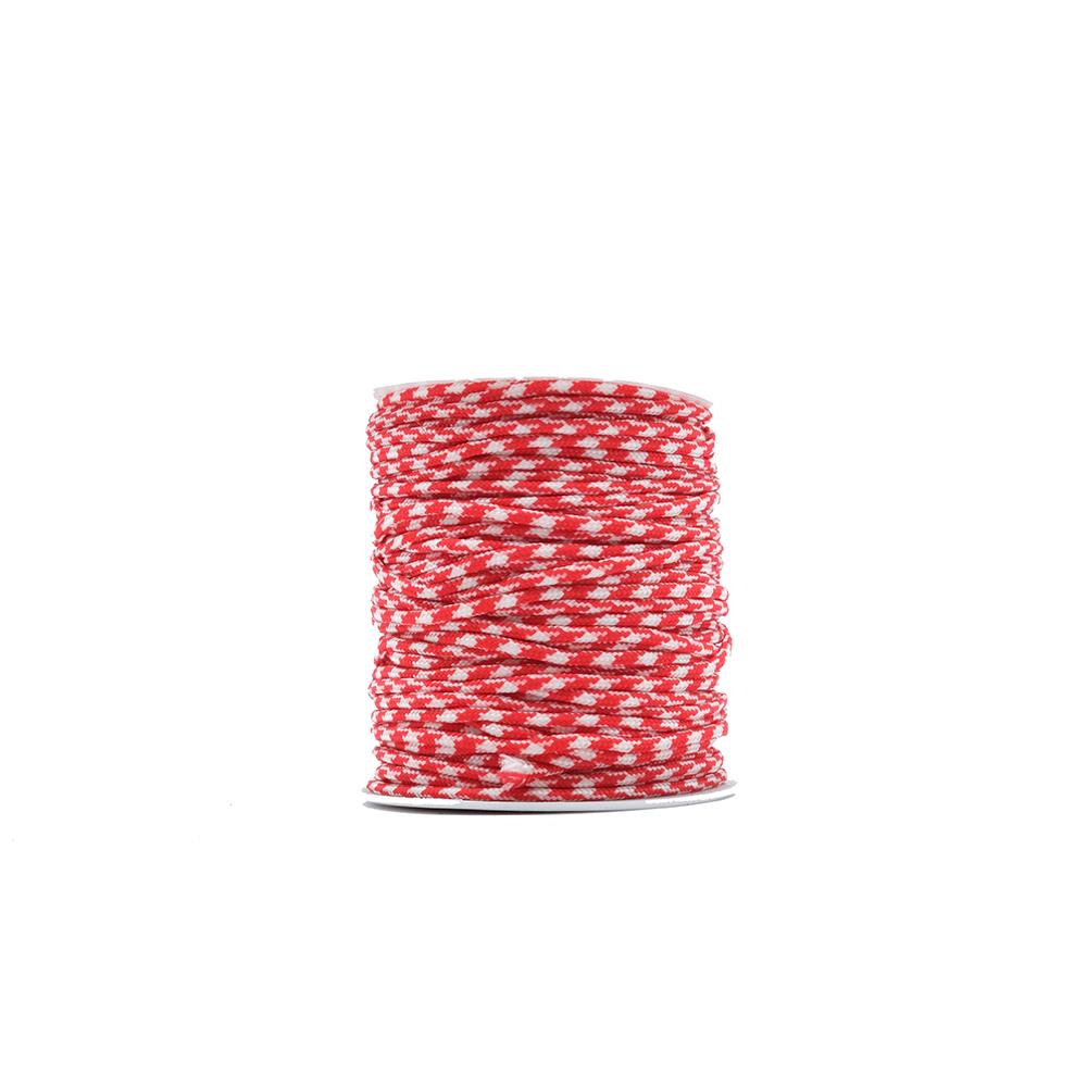 Paracord İp 2 mm Kırmızı Desenli No:20