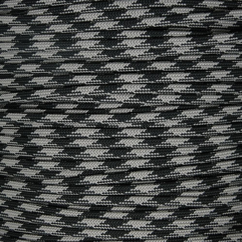 Paracord İp 4 mm Gri Siyah Desenli Renk No:106 