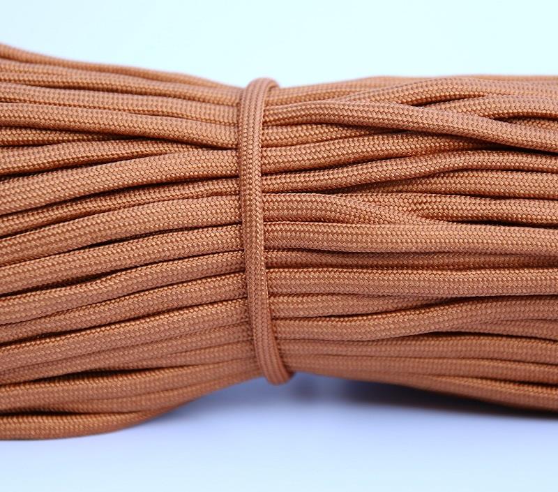 Paracord İp 4mm Koyu Bronz Renk No:106 Paracord İp 4mm Koyu Bronz Renk No:106