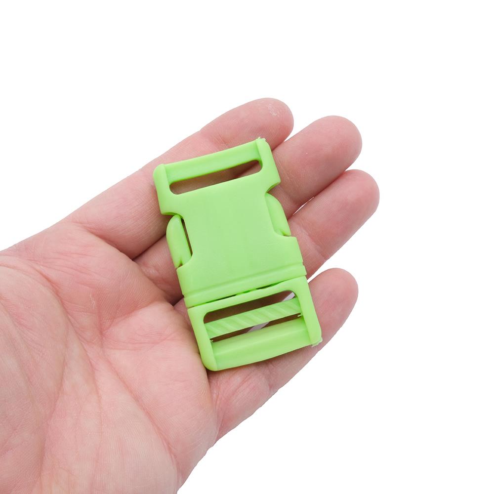 Plastik Yeşil Tost Oval Çanta Kilidi 2.8 cm 