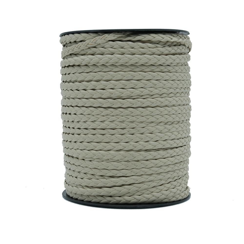 Saç Örgü Deri Bej 5 mm 1 Metre Saç Örgü Deri Bej 5 mm 1 Metre