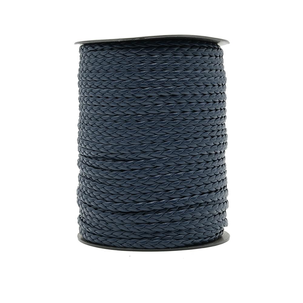 Saç Örgü Deri Lacivert 5 mm 1 Metre Saç Örgü Deri Lacivert 5 mm 1 Metre