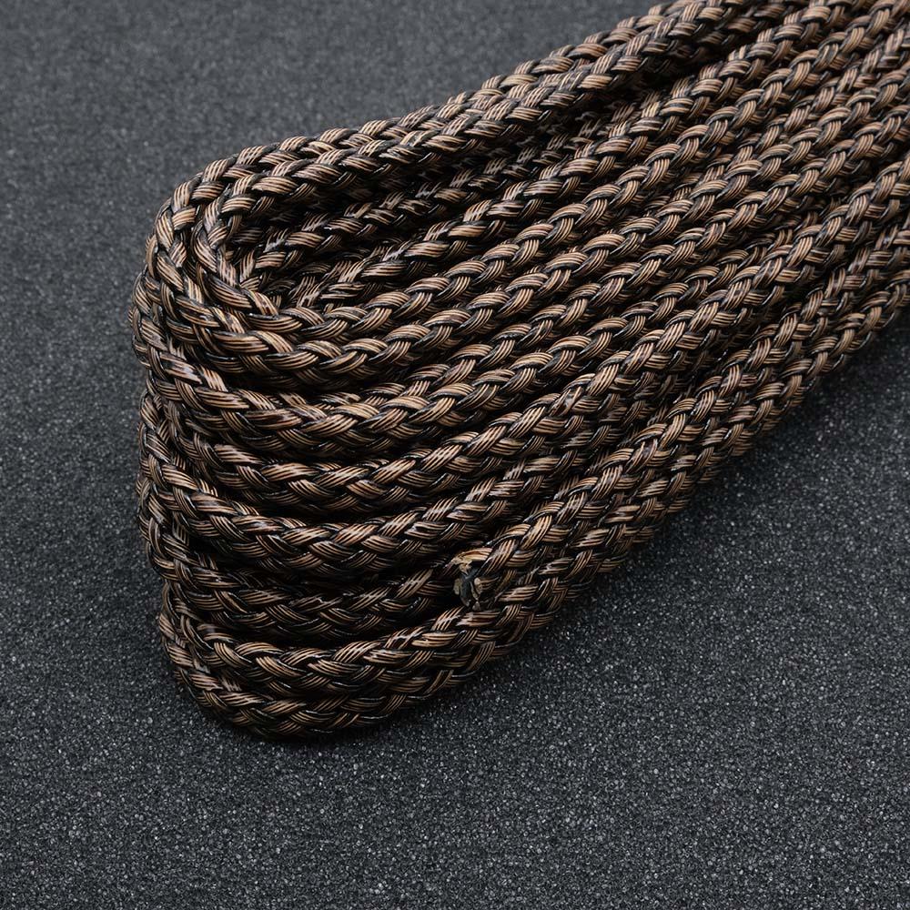 Saç Örgü Deri Kahve 8 mm 1 Metre Saç Örgü Deri Kahve 8 mm 1 Metre
