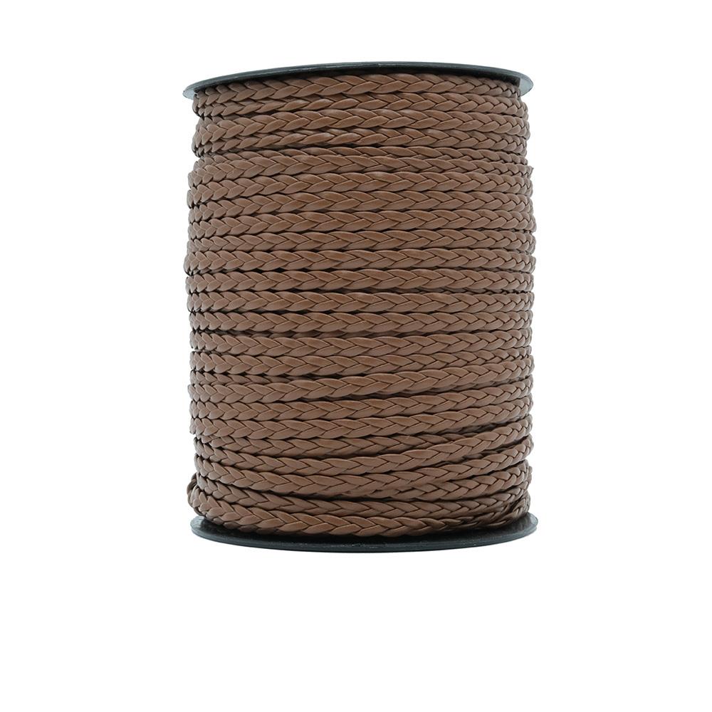 Saç Örgü Deri Koyu Taba 5 mm 1 Metre Saç Örgü Deri Koyu Taba 5 mm 1 Metre