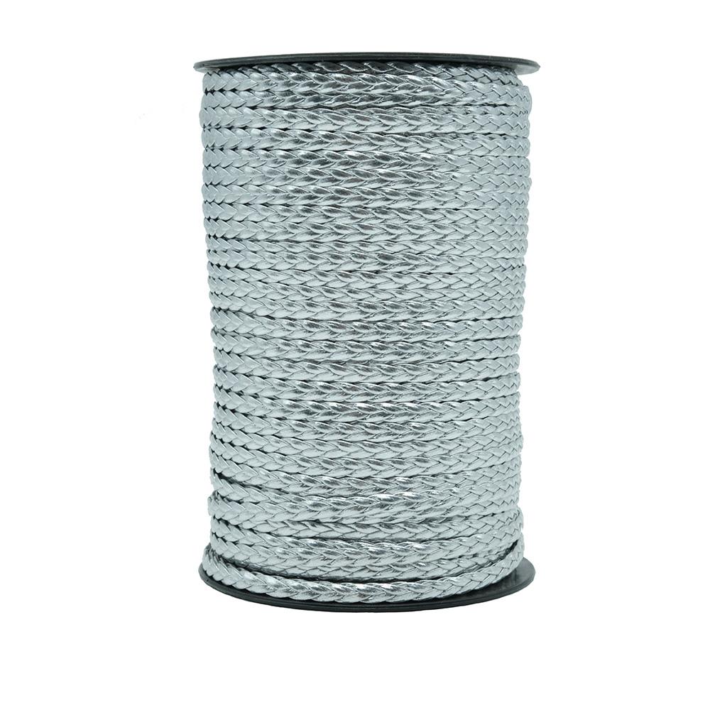 Saç Örgü Deri Gümüş 5 mm 1 Metre Saç Örgü Deri Gümüş 5 mm 1 Metre