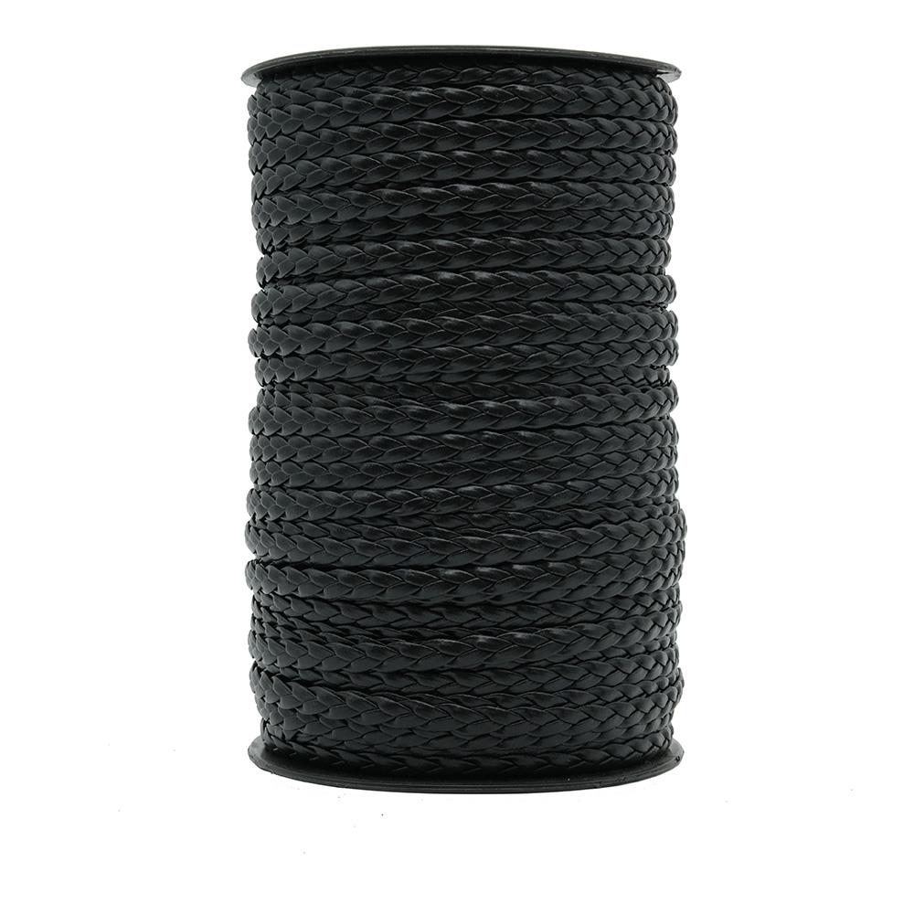 Saç Örgü Deri Siyah 5 mm 1 Metre Saç Örgü Deri Siyah 5 mm 1 Metre