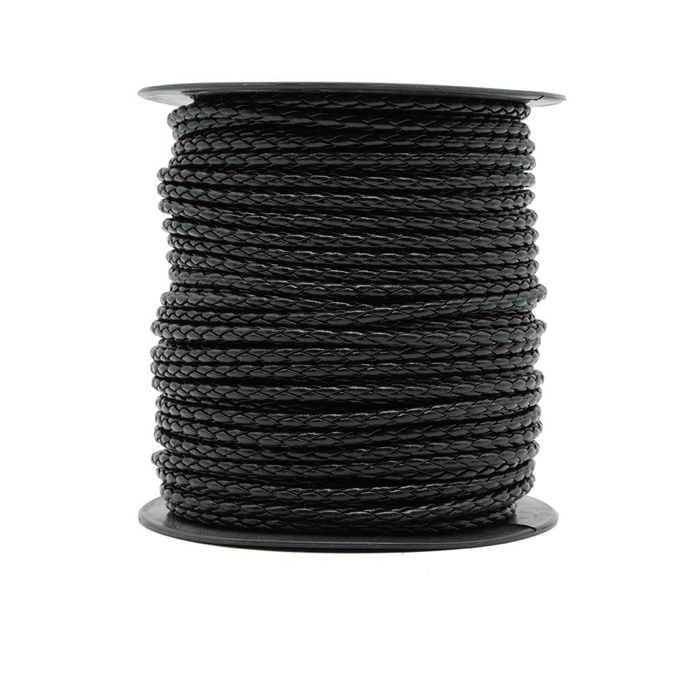 Tüp Örgü Deri Siyah 3.5 mm 1 Metre Tüp Örgü Deri Siyah 3.5 mm 1 Metre