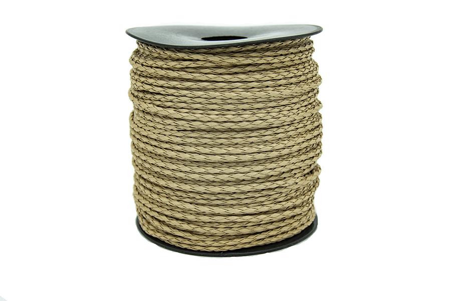 Tüp Örgü Deri Bej 2,5 mm 1 Metre Tüp Örgü Deri Bej 2,5 mm 1 Metre