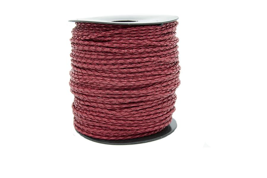 Tüp Örgü Deri Bordo 2,5 mm 1 Metre Tüp Örgü Deri Bordo 2,5 mm 1 Metre