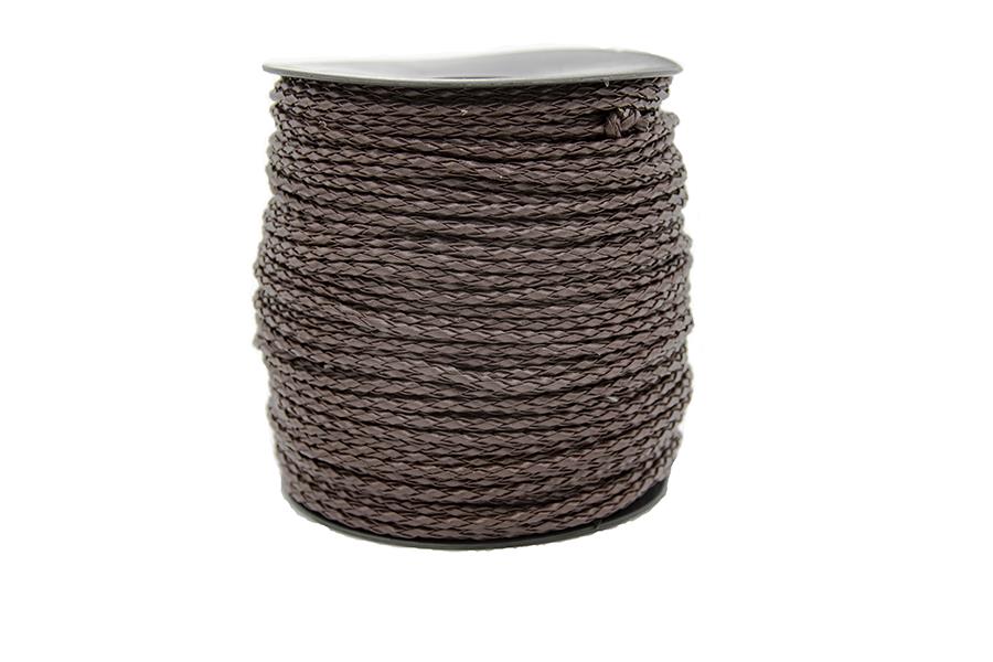 Tüp Örgü Deri Kahve 2,5 mm 1 Metre Tüp Örgü Deri Kahve 2,5 mm 1 Metre