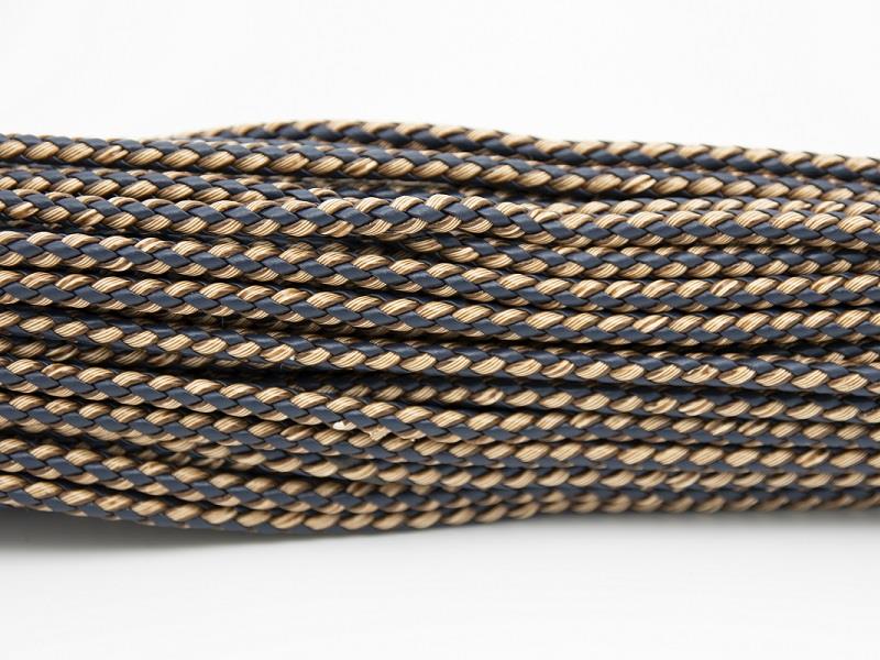 Tüp Örgü Deri Lacivert Bej 5 mm 1 Metre Tüp Örgü Deri Lacivert Bej 5 mm 1 Metre