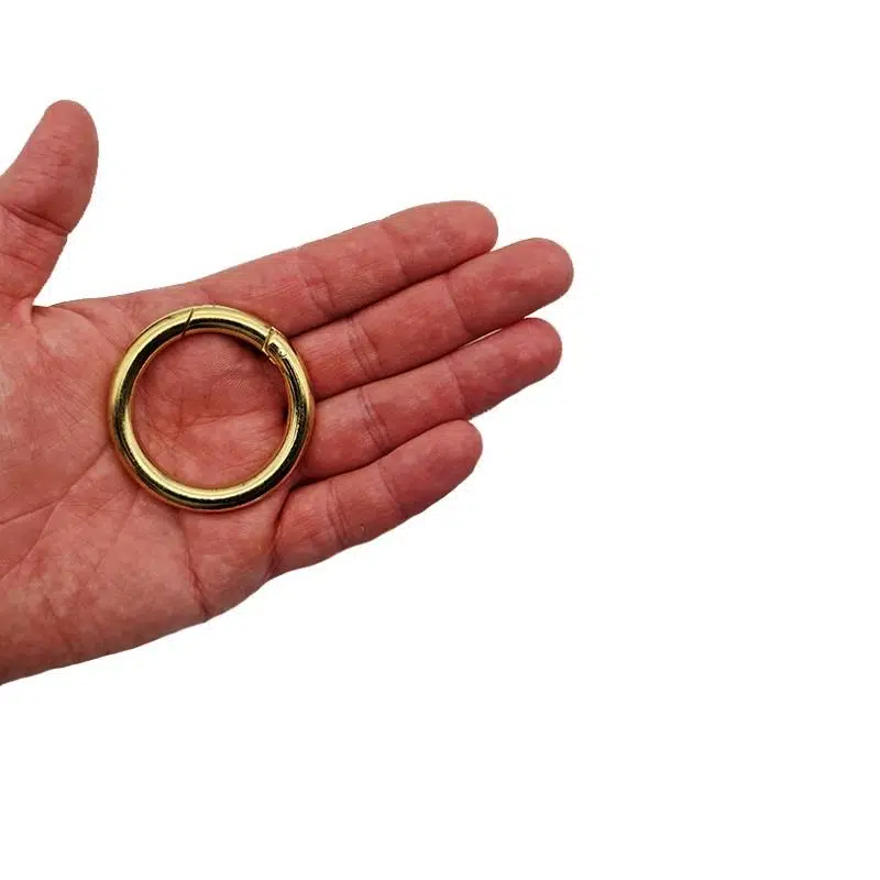 Paracord Aksesuar Yuvarlak Yaylı Halka Orta Boy 3.4 cm MAK148 - Gold